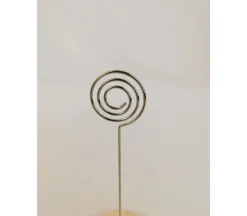 Wood Circle Base Stand Holder for Photos and Notes