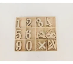 Wood Number Set – Block Letter