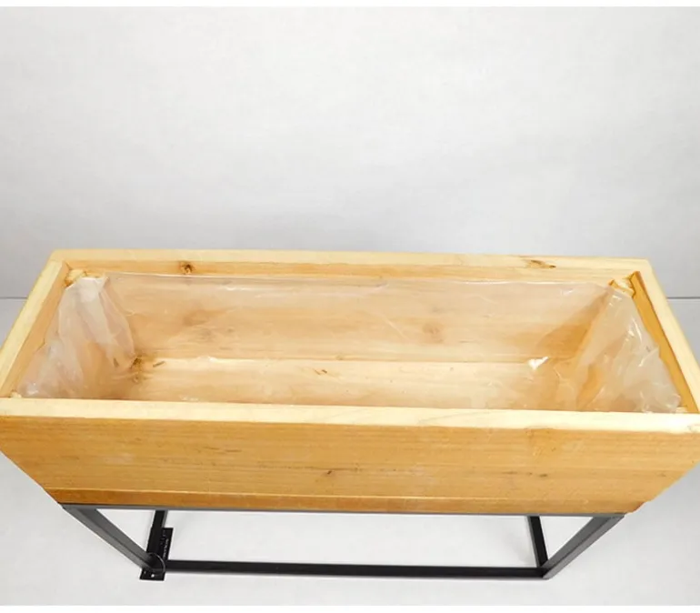 Wood and Metal Plant Stand – Large