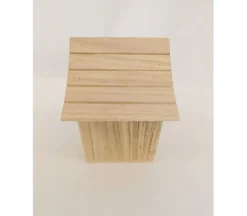 Wood Bird House – Curved Roof