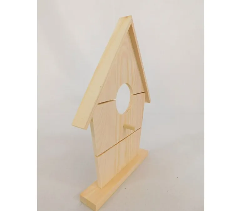 Wood Bird House – Front Only