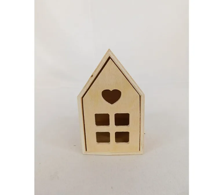 Wood Bird House – Small with Drawer