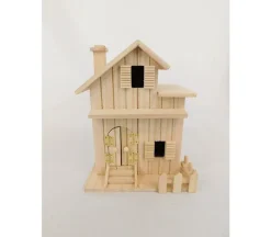 Wood Bird House – Two Story