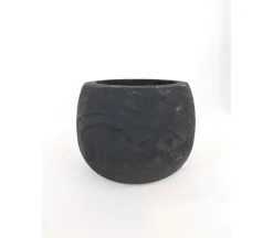 Wood Bowl – Black – 8-inch x 8-inch