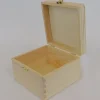Wood Cigar Box with Gold Latch – Small