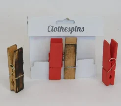 Wood Clothespins – 4 Piece
