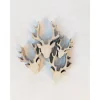 Wooden Deer Heads in Assorted Sizes – 12 Piece