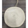 Wooden Disk Ornament with Rope