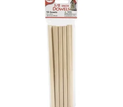 Wooden Dowels – 3/8-inch – 10 Piece