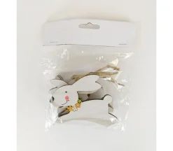 Wooden Leaping Bunnies – 6 Piece