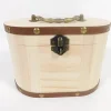 Wooden Oblong Box with Handle