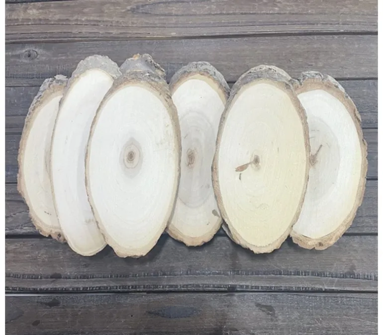 Wooden Oval Slices – 8 Piece
