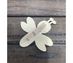 Wooden Bees on Clips – 6 Piece