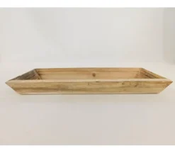 Wooden Tray with Slanted Edges – Natural