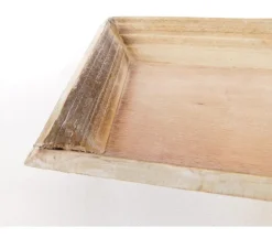 Wooden Tray with Slanted Edges – Natural