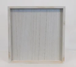 Wood Frame with Whitewash Finish
