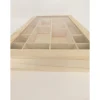 Wood Organizer with Clear Glass Top