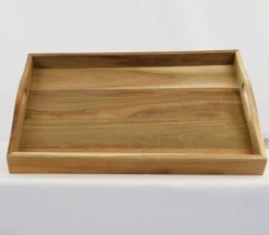 Wood Tray with Inset Handles 18.5-inch x 13-inch x 2.5-inch
