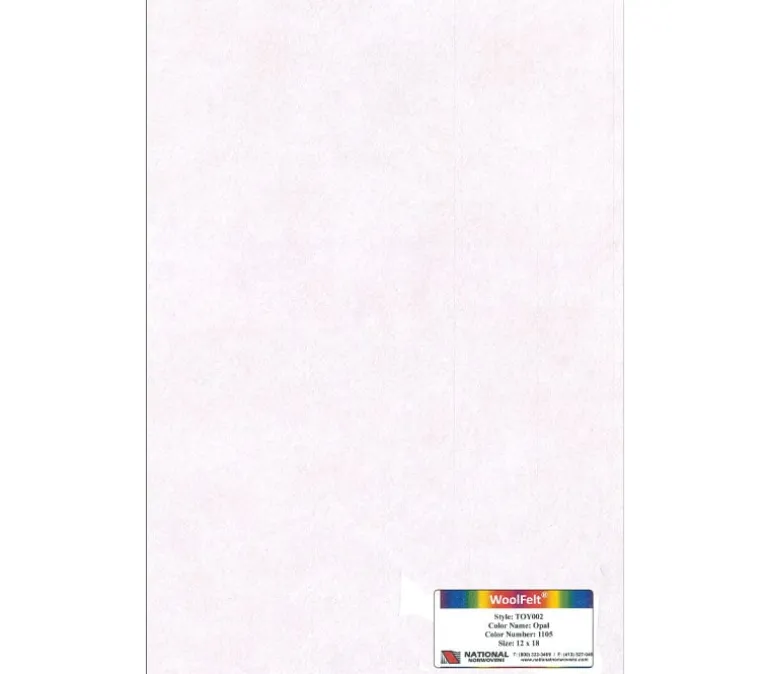 35-65 Wool/Rayon Blend Felt – 12-inch x 18-inch – Moss