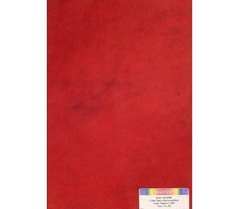 20-80 Wool/Rayon Blend Felt – 12-inch x 18-inch – Black