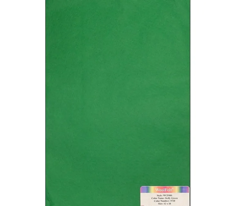20-80 Wool/Rayon Blend Felt – 12-inch x 18-inch – Black