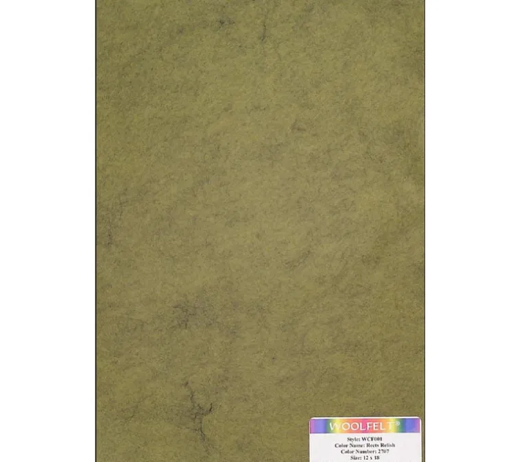 20-80 Wool/Rayon Blend Felt – 12-inch x 18-inch – Red