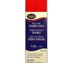 Wrights Bias Tape – Double Fold – Scarlet