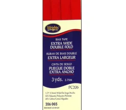 Wrights Bias Tape – Extra Wide Double Fold – Red