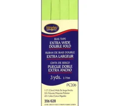 Wrights Bias Tape – Extra Wide Double Fold – Lime Green