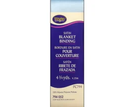 Wrights Satin Blanket Binding – 2-inch – Blue