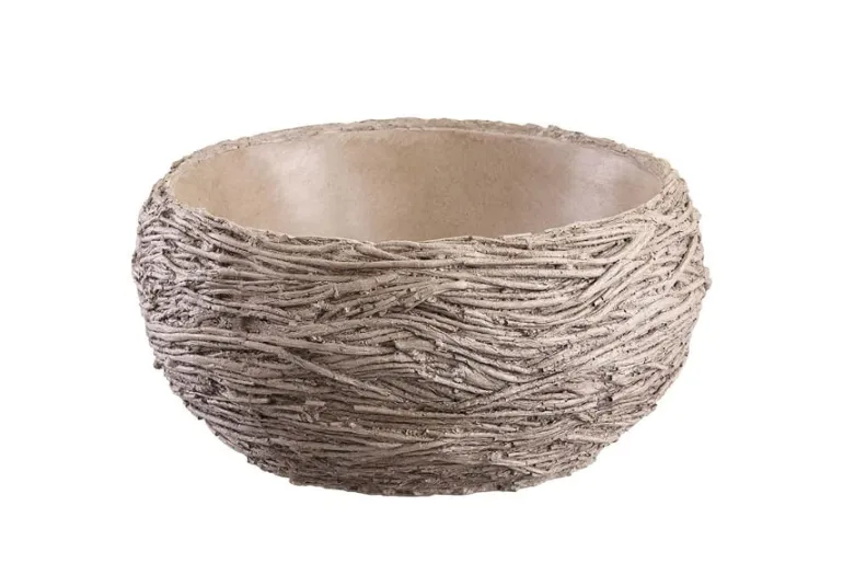 6″x12″ MgO Planter, Antique Cream