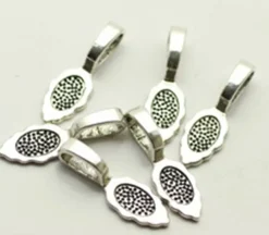 18x7mm Glue On Bail – Antique Silver Plated