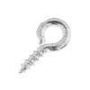 8x4mm Screw Eye Pin – Silver 20pcs