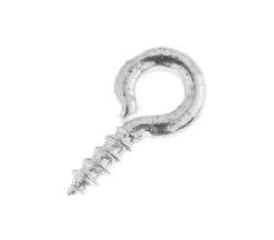8x4mm Screw Eye Pin – Silver 20pcs