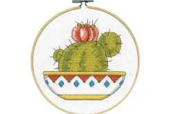 Yarn Cat Cross Stitch Kit with 6-inch Hoop 7164