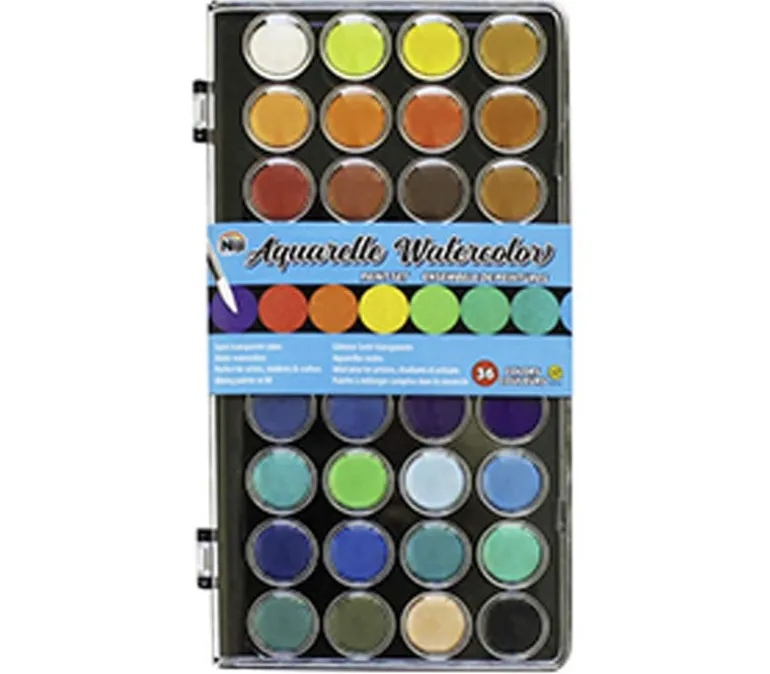 Yasutomo Niji Aquarelle Watercolor – 36 Piece