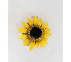 Yellow Sunflower Clip – 6-inch