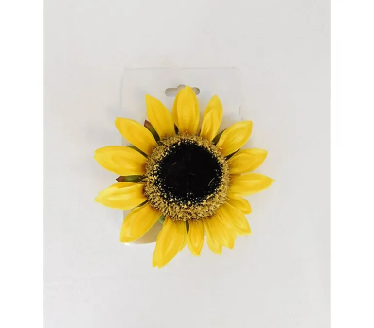 Yellow Sunflower Clip – 6-inch