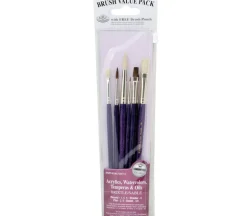 Zip N’ Close Brush Set, Bristle Brush Set – 7 Piece