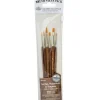 Zip N’ Close Brush Set, Gold Taklon Shader Brush Set – 6 Piece