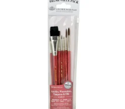 Zip N’ Close Brush Set, Professional Brush Set – 7 Piece